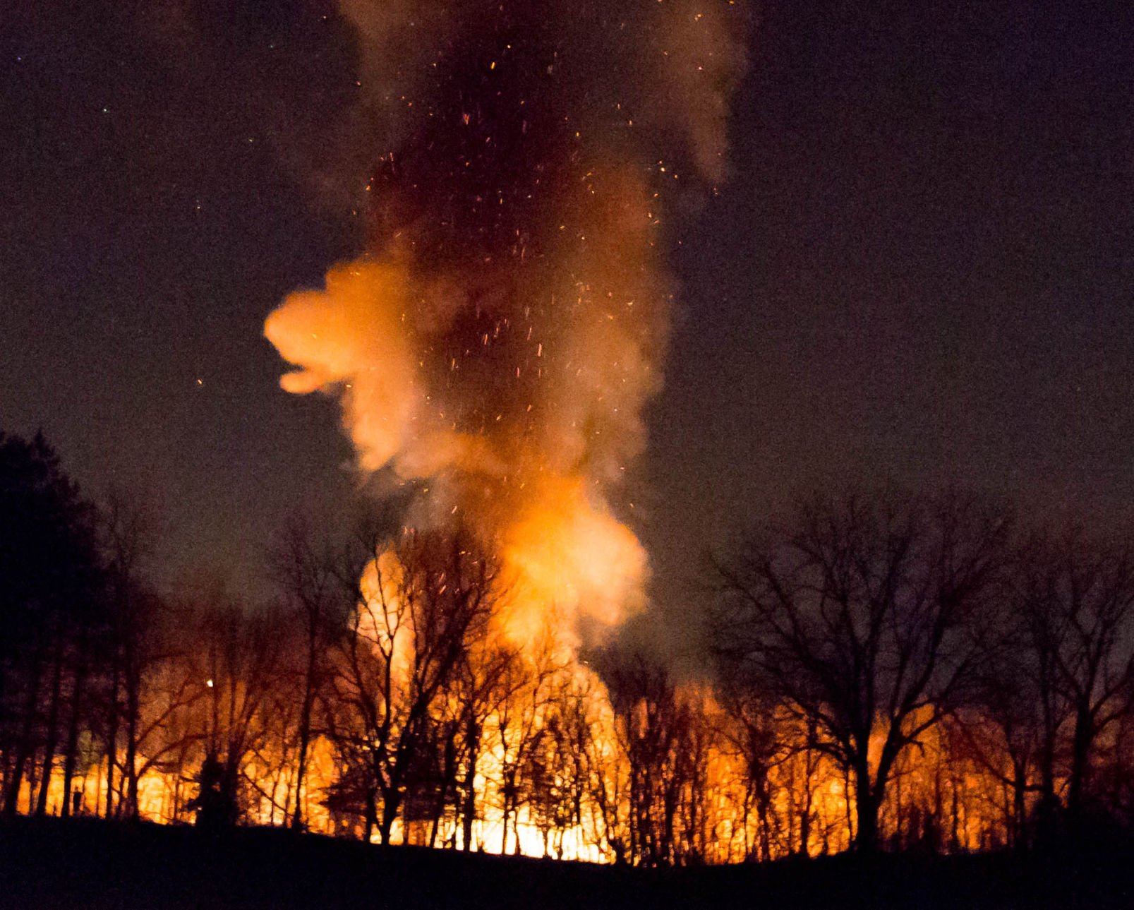 Red Jacket Trail fire